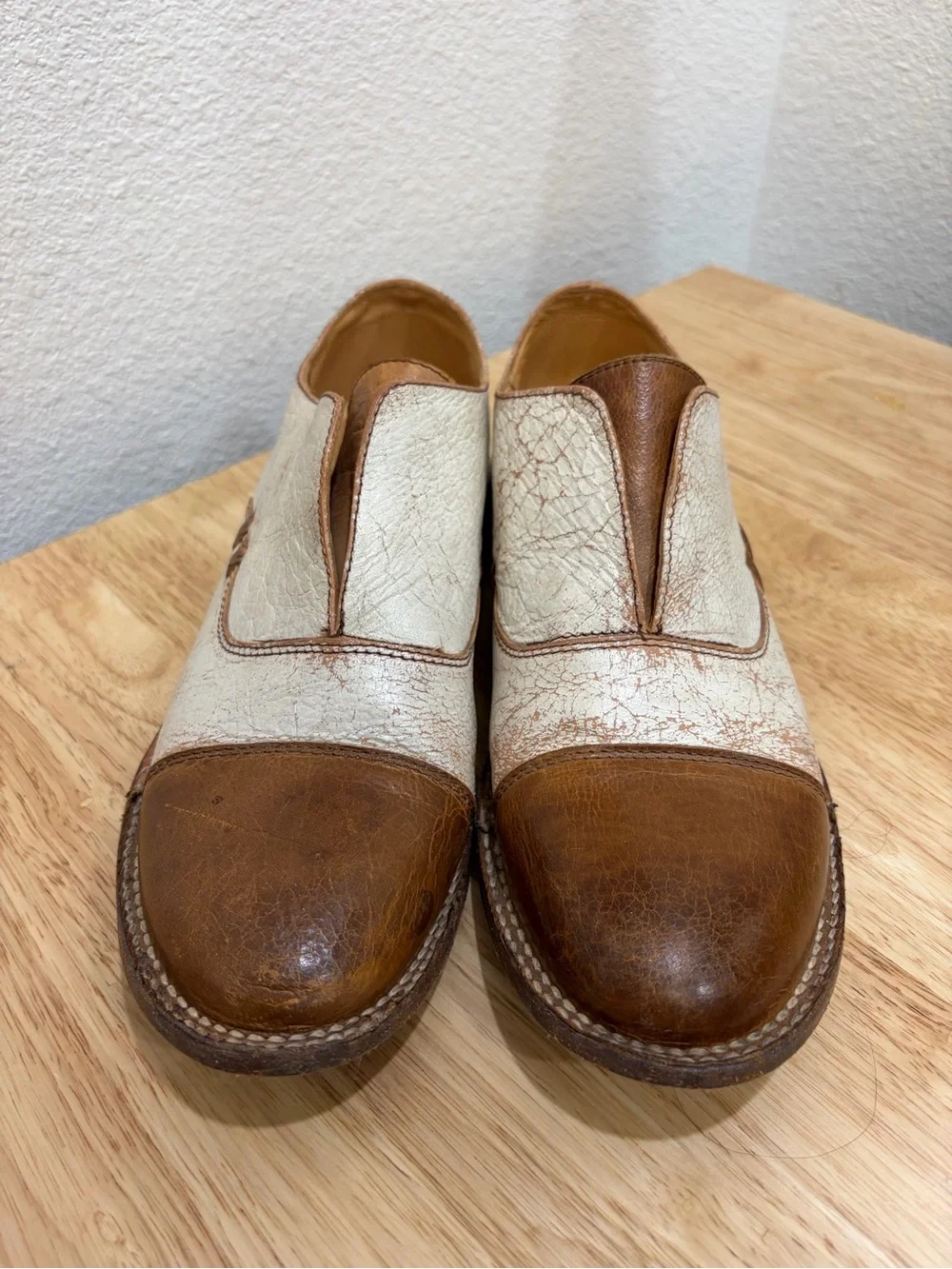 BED STU Rose Loafers Leather Handmade Distressed Classic Rustic Boho Cobbler